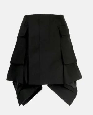 2407044 High waisted asymmetric skirt