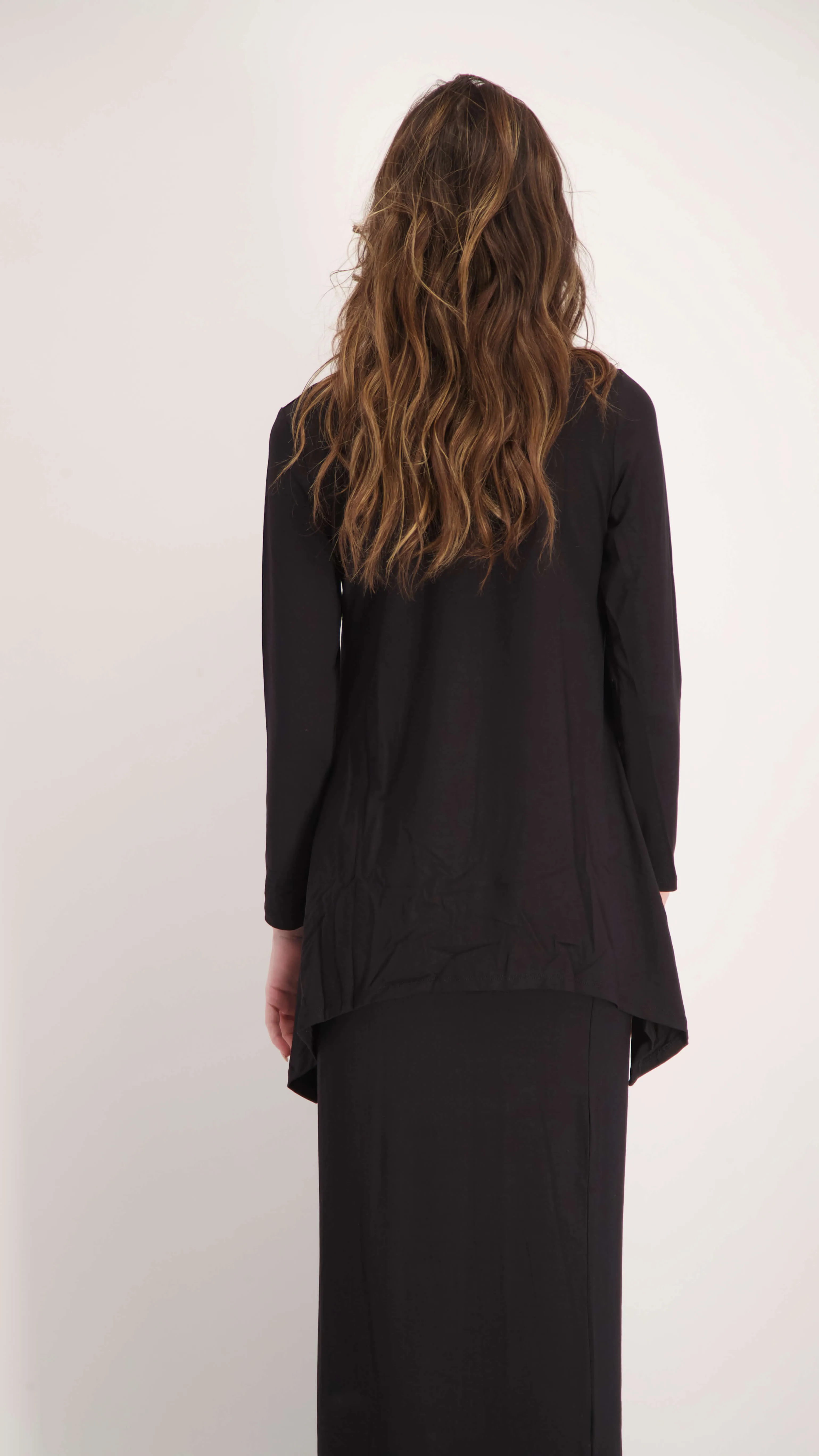 Asymmetric T-shirt / Black