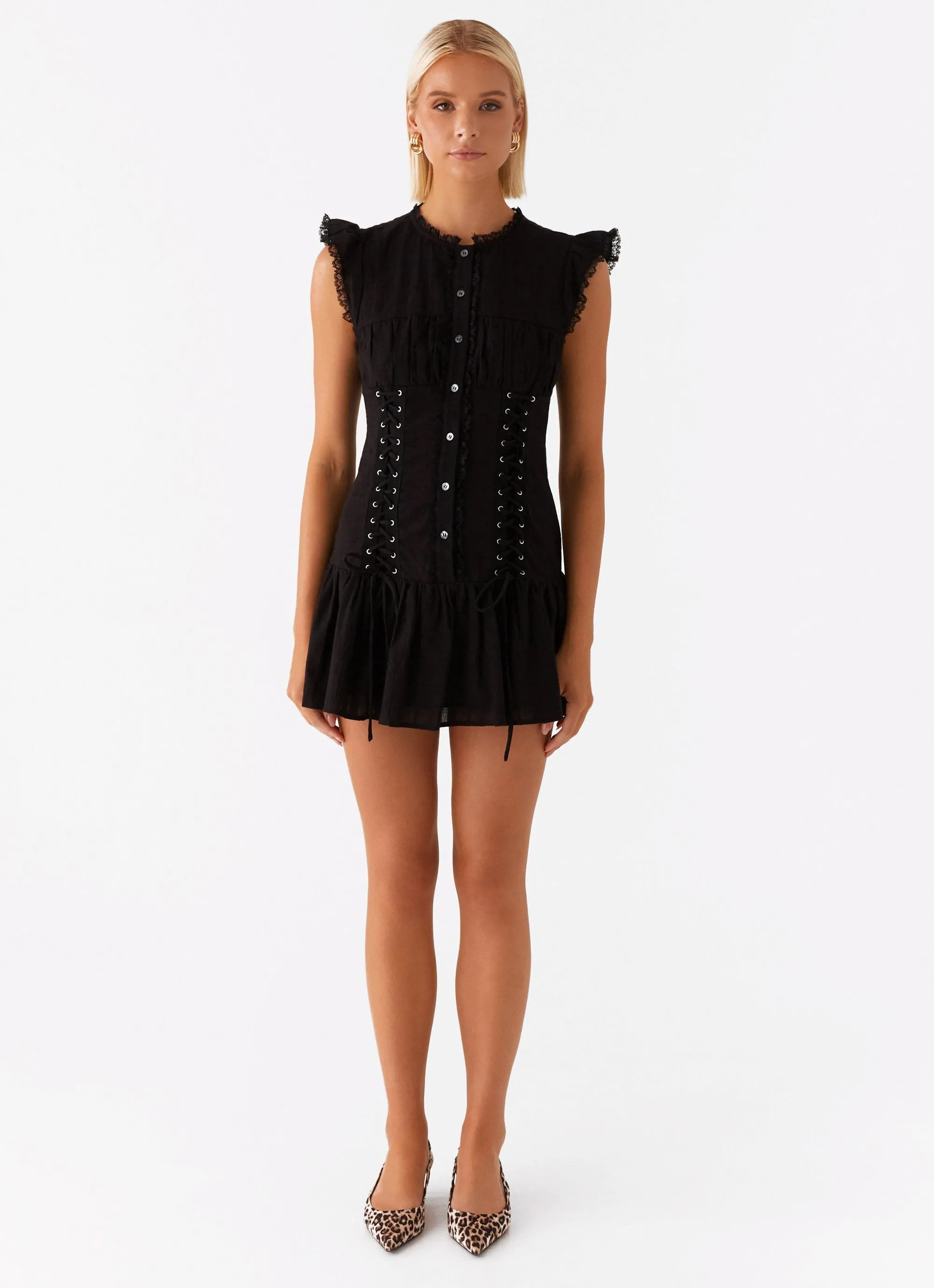 Beside Me Mini Dress - Black