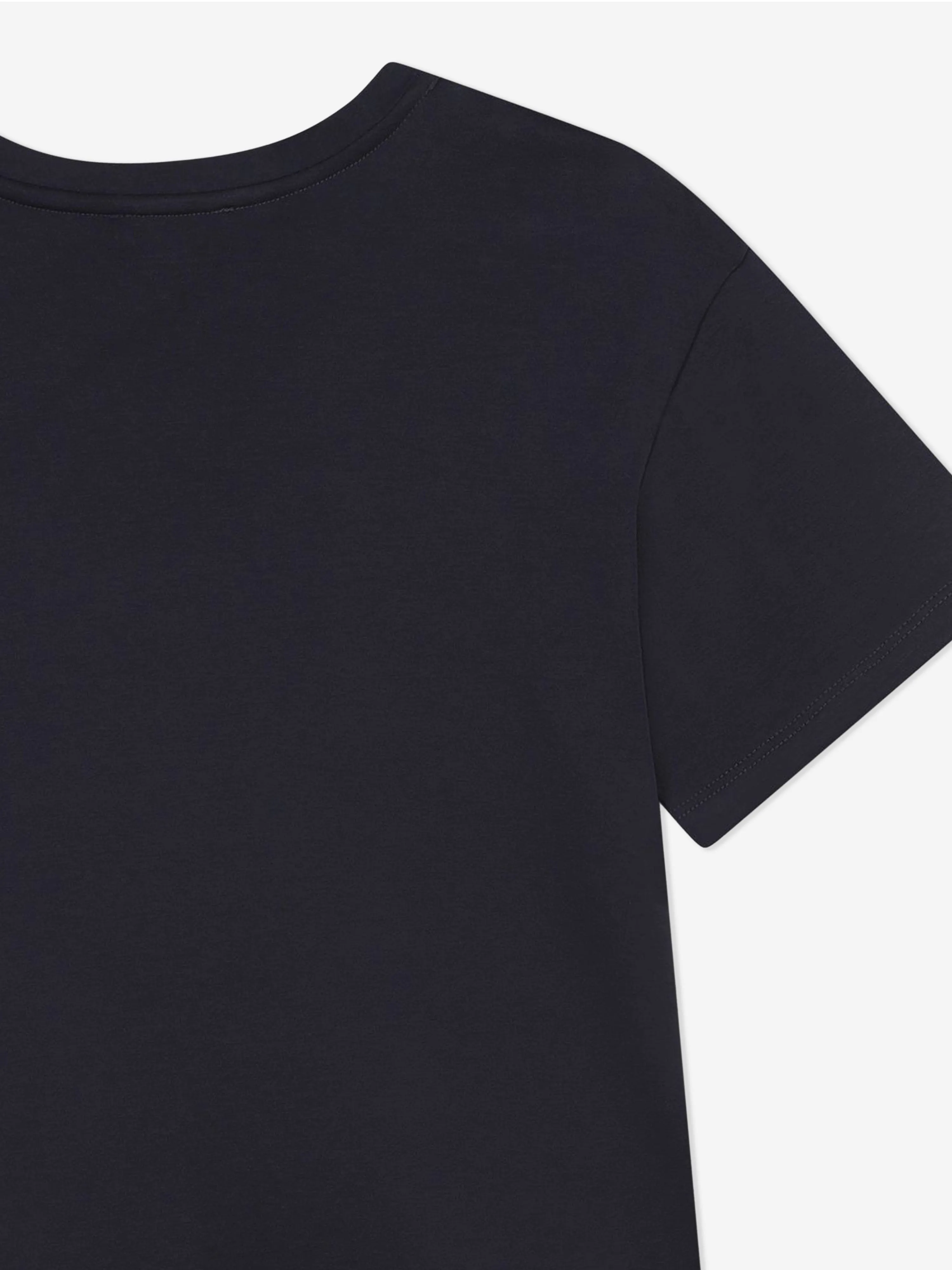 Chloé Girls Embroidered Logo T-Shirt in Navy