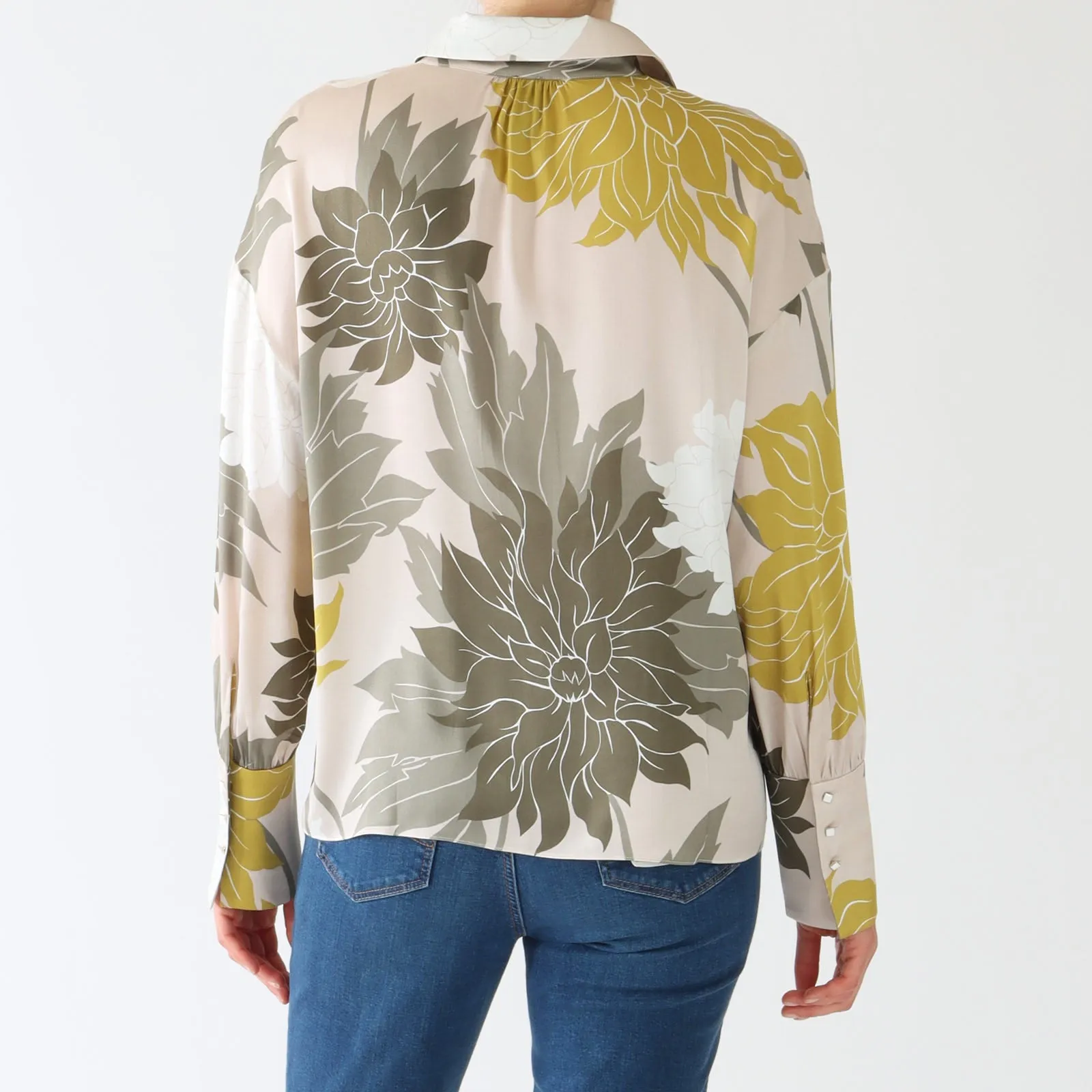 Deep Pearl Noble Print Silk Shirt