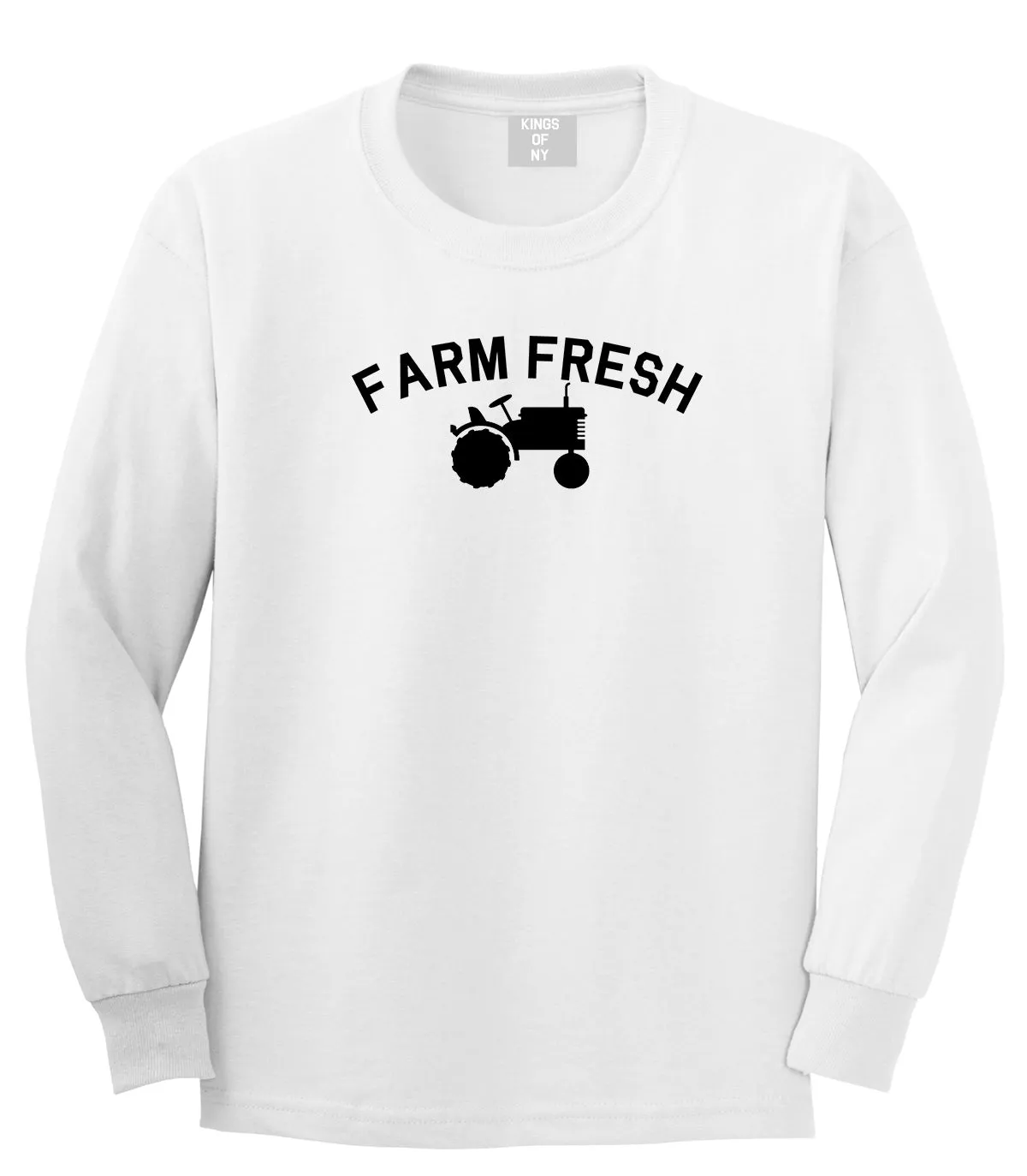 Farm Fresh Tractor Mens Long Sleeve T-Shirt