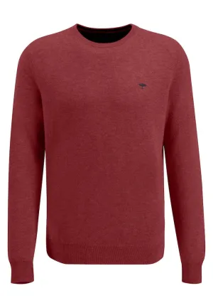 Fynch Hatton - Knit Sweater, Merino Cashmere, Scarlet