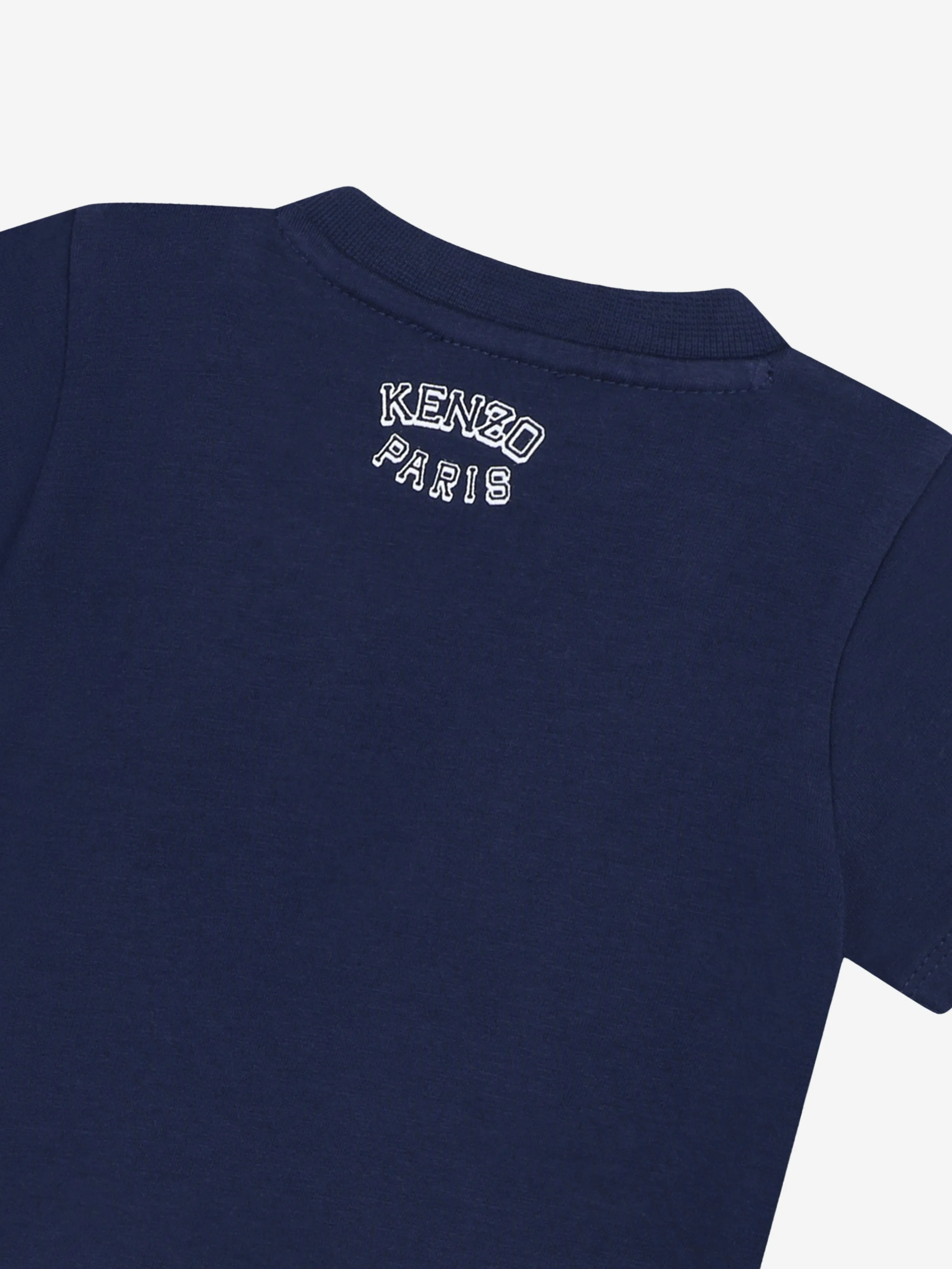 KENZO Baby Boys Tiger Logo T-Shirt in Navy