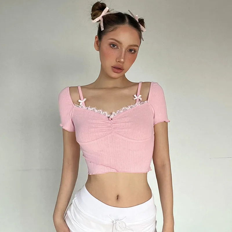 Khloie Short Sleeve Crop Top