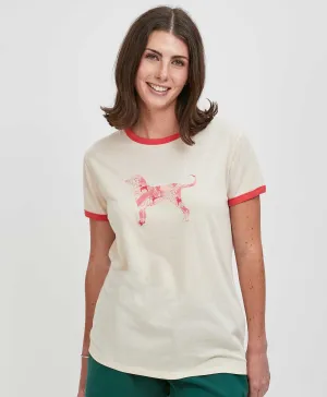 Ladies Contrast Ringer Shortsleeve Tee