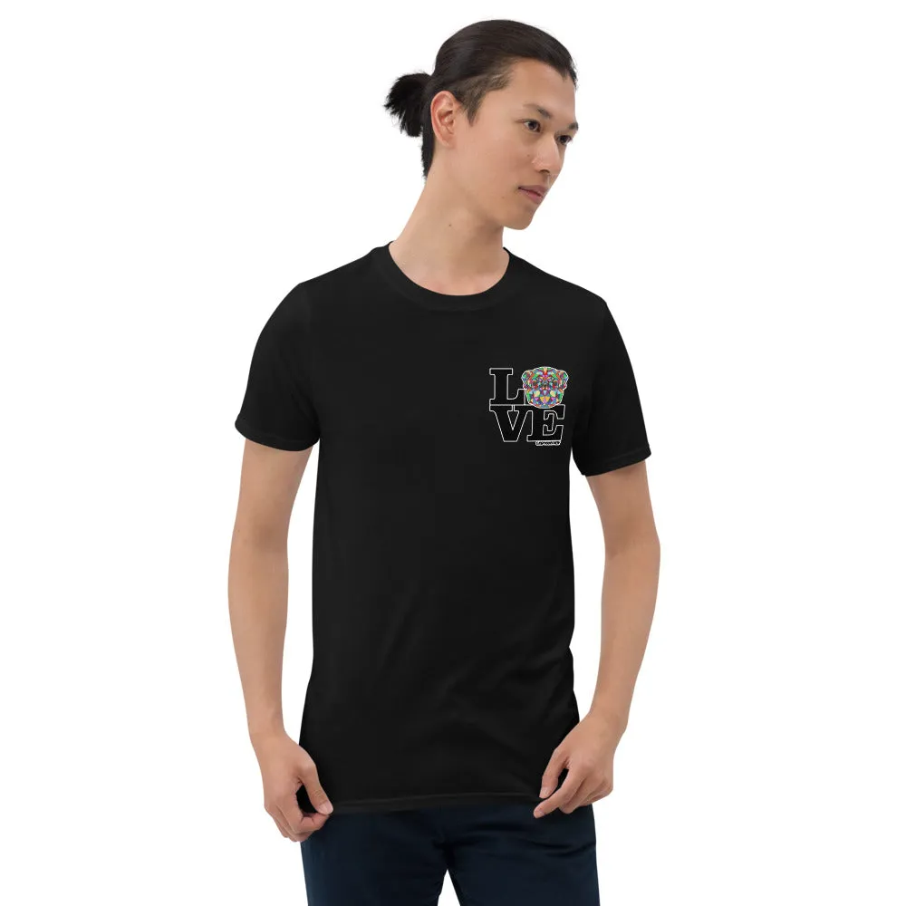 Love Pug Short-Sleeve Unisex T-Shirt