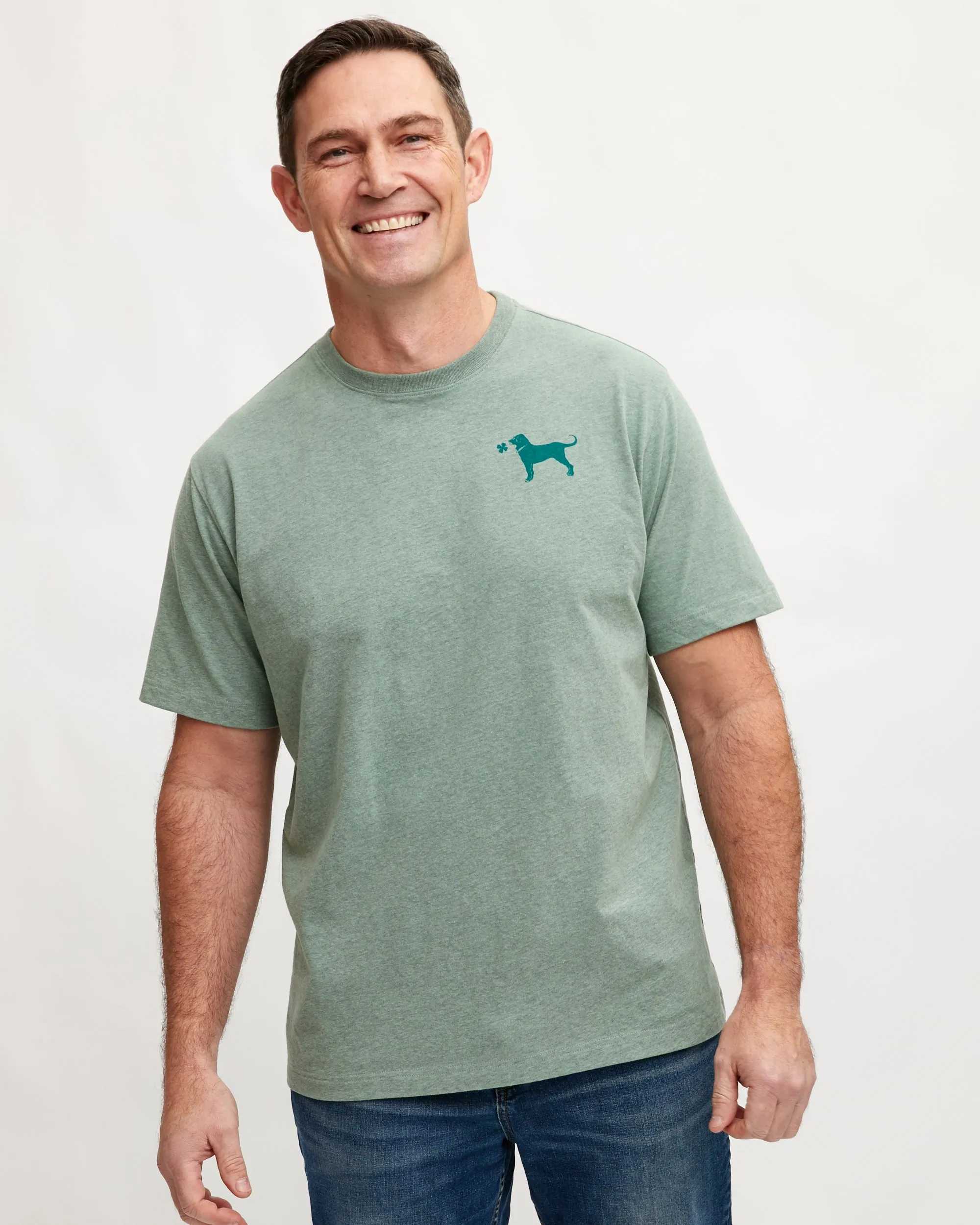 Mens Raining Shamrock Shortsleeve Tee