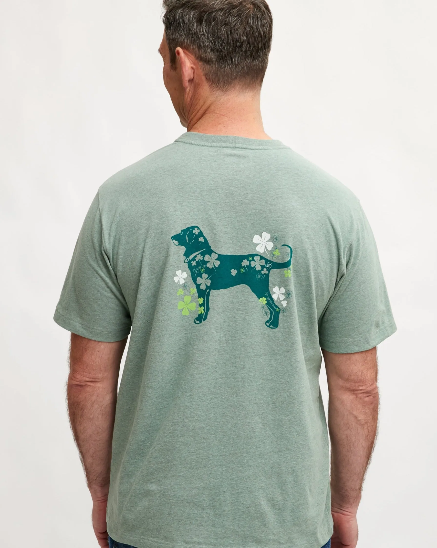 Mens Raining Shamrock Shortsleeve Tee