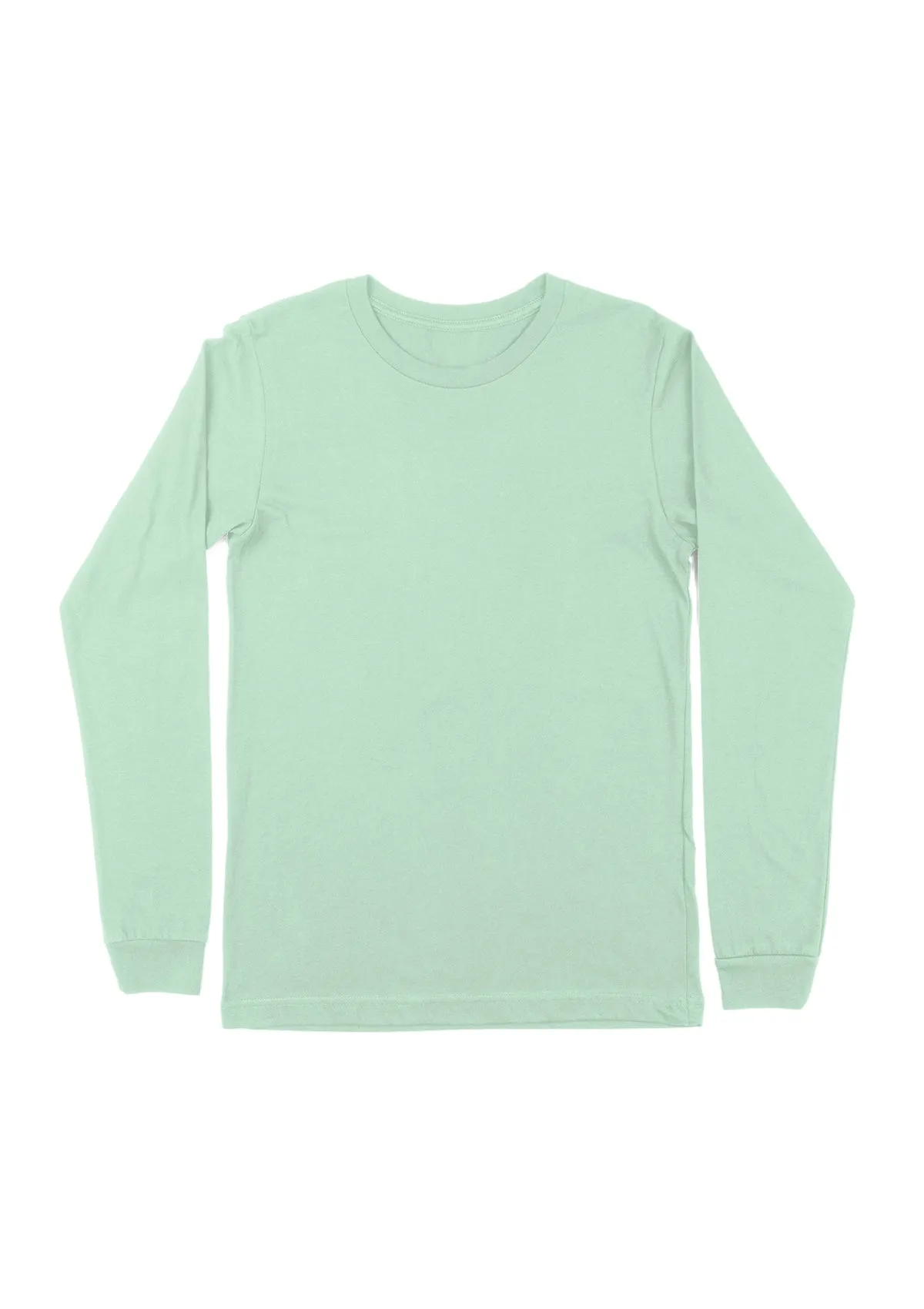 Mint Long Sleeve Crew Neck T-Shirt for Women | Fresh & Sustainable