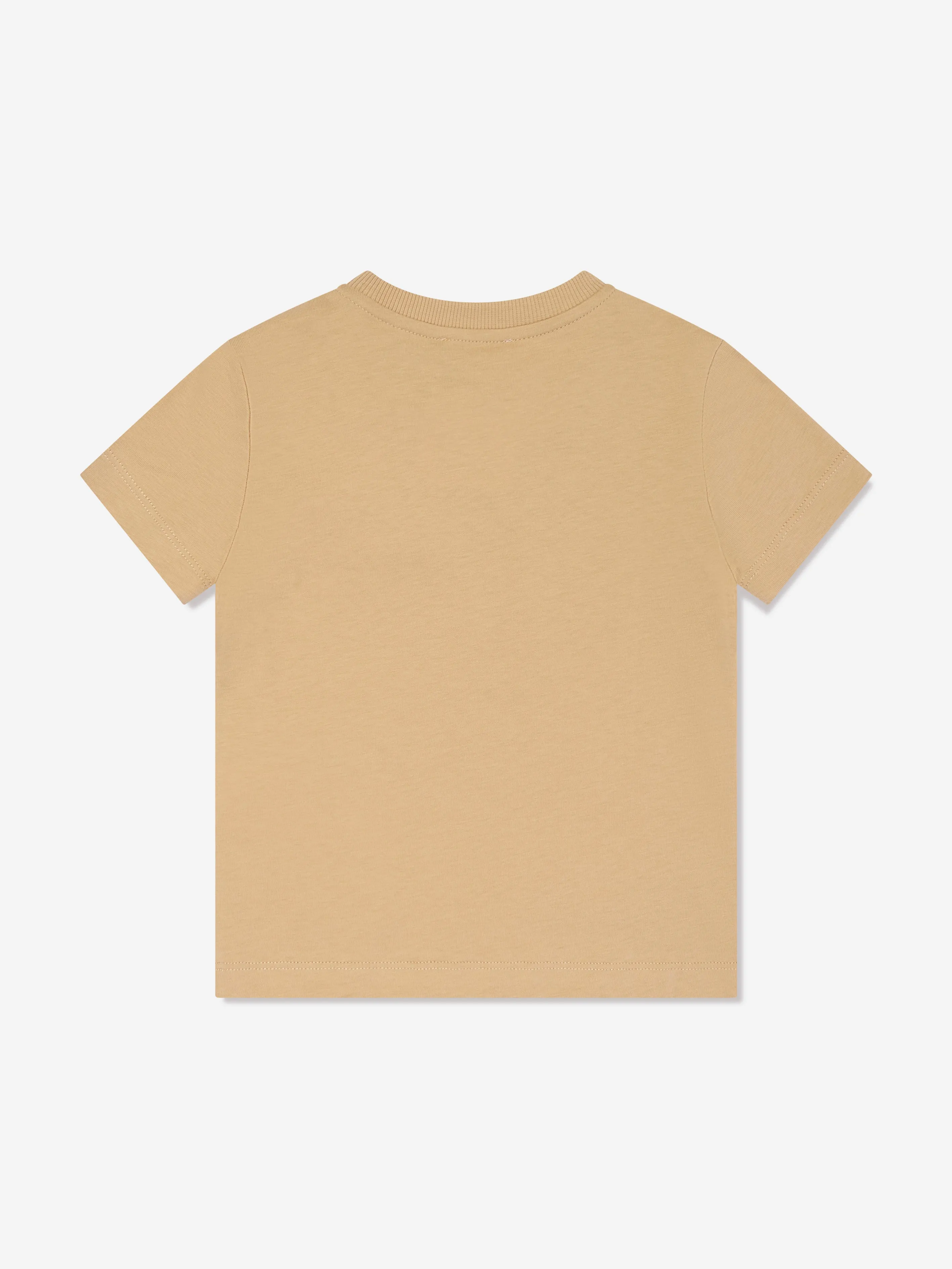 Moschino Boys Milano Logo T-Shirt in Brown