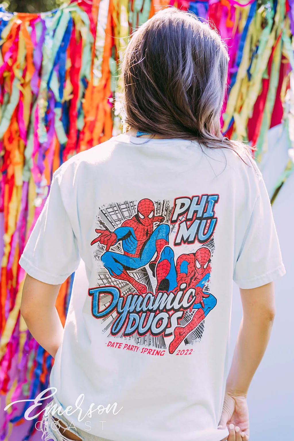 Phi Mu Dynamic Duos Spiderman Tee