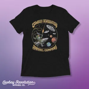 "Cosmic Rodeo" Cowboy Revolution Short Sleeve Tee (Black)