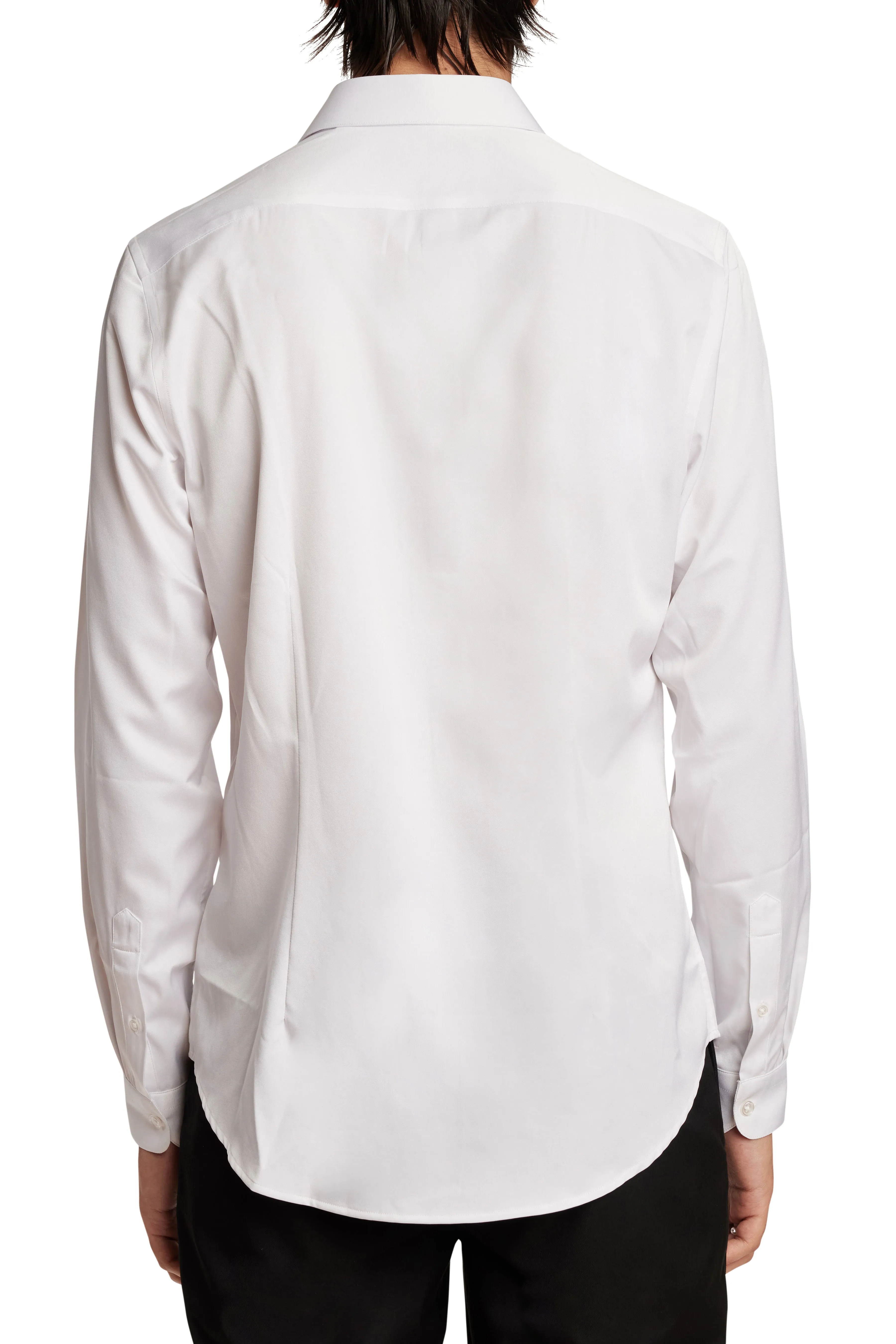 Samuel Spread Collar Shirt - Pearl White