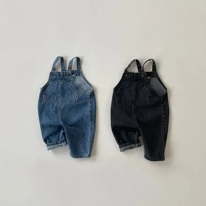 Sleeveless Denim Overalls