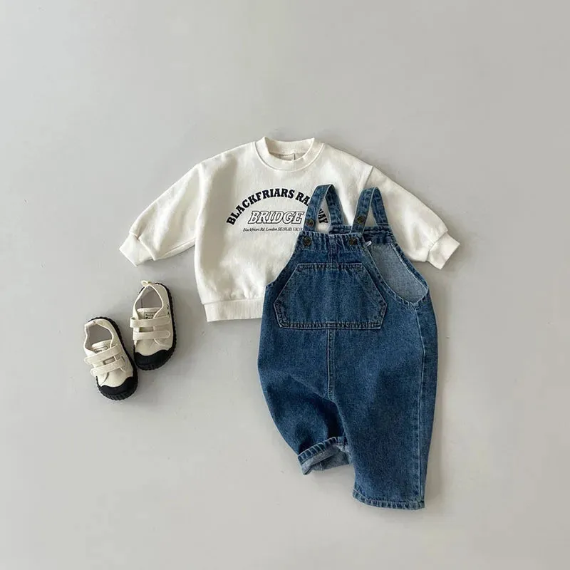 Sleeveless Denim Overalls