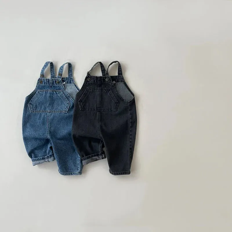 Sleeveless Denim Overalls