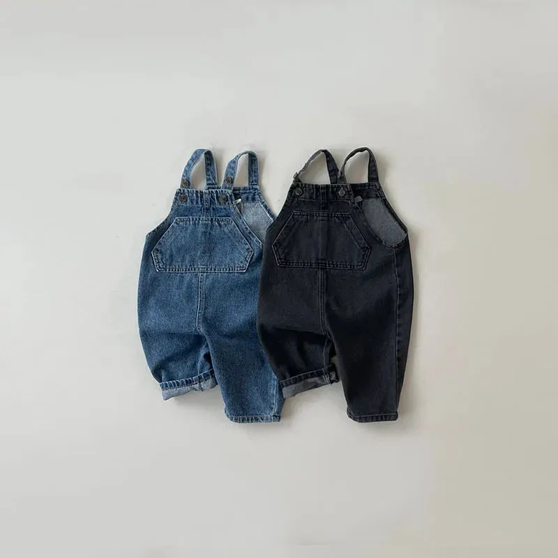 Sleeveless Denim Overalls