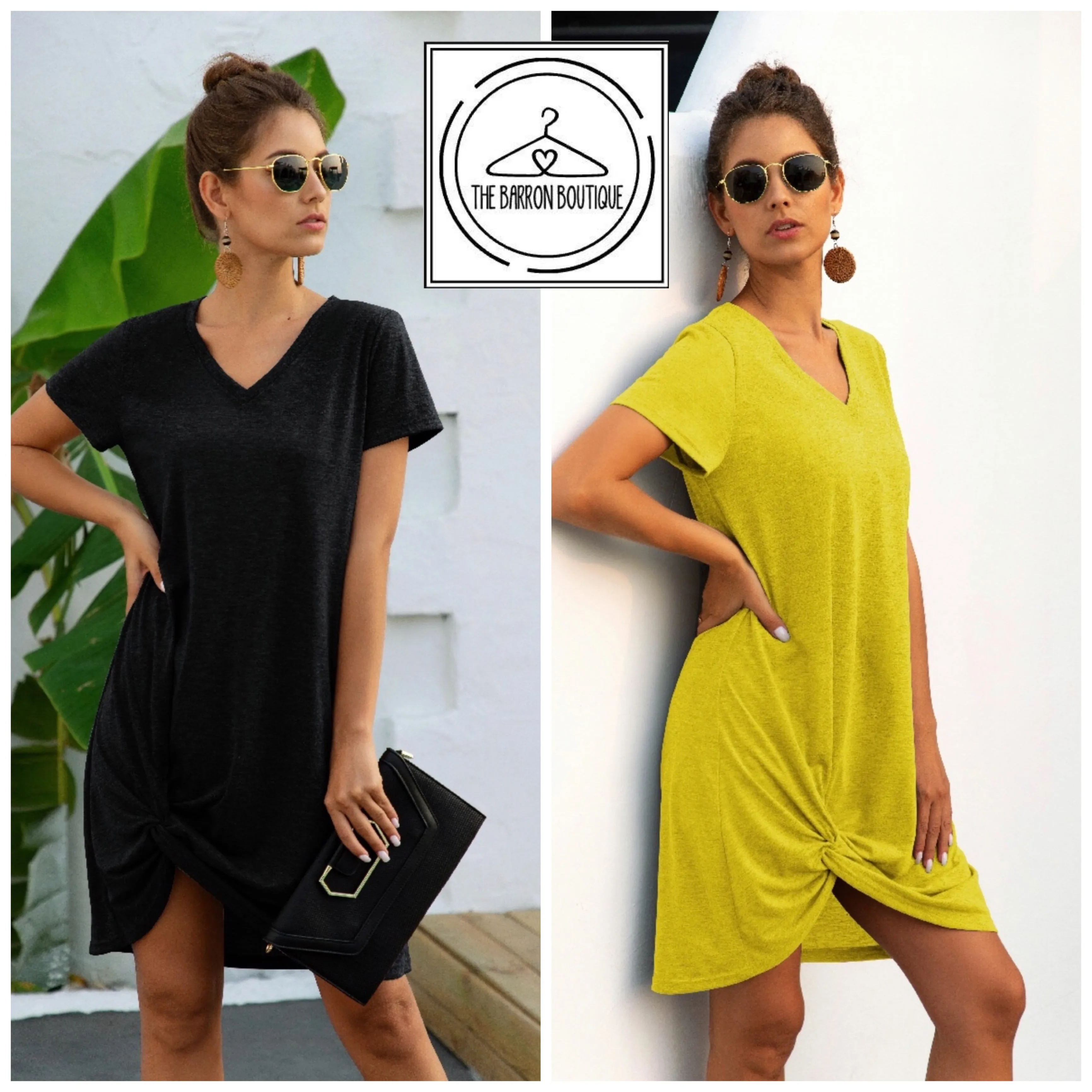 V-Neck T-Shirt Dress